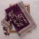 Mesmerising Purple Rangoli Silk Saree With Delightful Blouse Piece