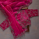 Pink Colour Rangoli Silk Sequence Embroidery Work Wedding deasin Saree With Blouse