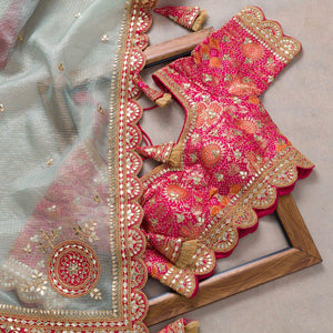 Attractive Peach Rangoli Silk Saree With Lovely Blouse Piece