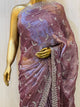 PURPLE CHIFFON SAREE